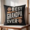 Best Grandparents Ever Cushion Cover Natural Linen Organic Fabric DoubleSided Printing Couch Pillow Covers Home Decor