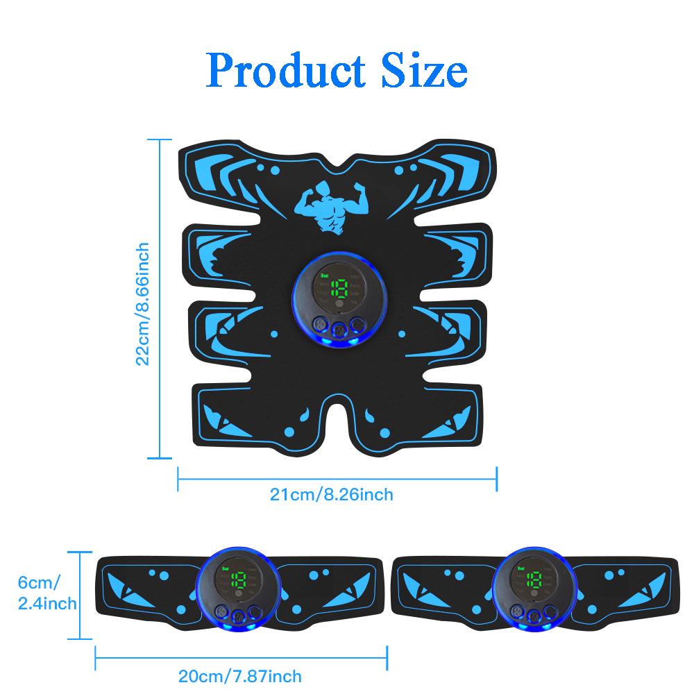Smart EMS Muscle Stimulator Electric ABS Abdominal Trainer Arm Neck Sticker Patch Body Massager Fitness Slimming Shaping