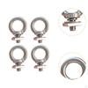 4 Pieces Eye Bolt Mount Stainless Steel Heavy Duty T Nut Tie Down s for Ropes Roof Racks