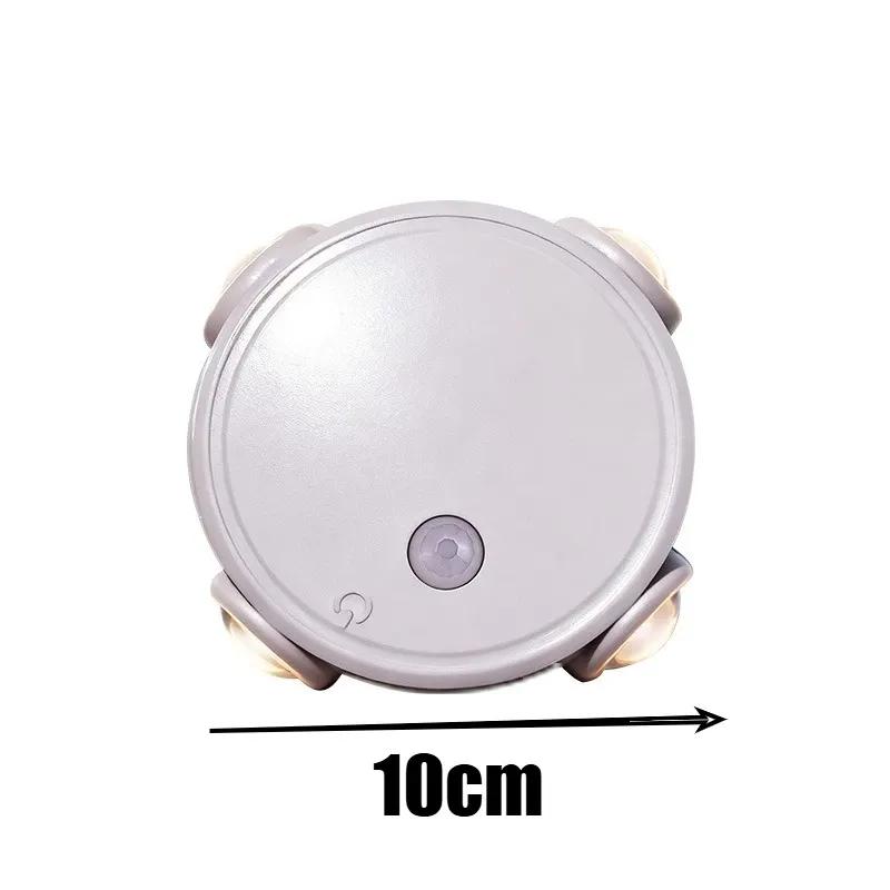 Smart Motion Sensor Night Light Cordless Magnetic Stick on For Bedroom Office Hallway Energy Saving Auto on Off No Wiring