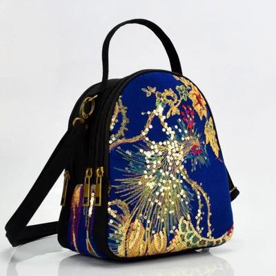 Embroidered Crossbody Bag For Women Fashion Square Bag Fashion Shoulder Bag Vintage Lady Handbag Lock Messenge Bag