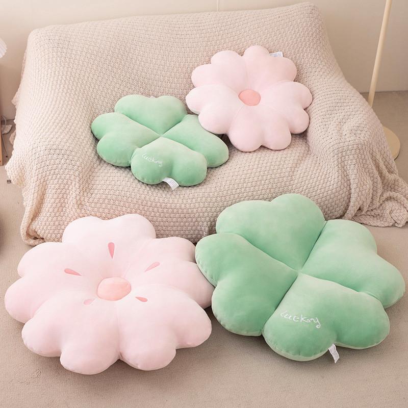 Toy Floral Plush Cushion Pillow With Embroidery Plush Sofa Bed Decor Gift Doll