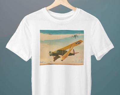 Flugzeug Nr. 5 SAAM, George A. Danchuk, Unisex T-Shirt, Kunst T-Shirt, Feine Kunst, Geschenk für Sie, Geschenk für Ihn