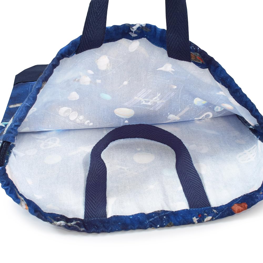 COLORFUL CANDY STYLE Large Drawstring Gym Clothes Bag Name with Handles and Future Planetary Exploration and Spaceship Set of Cool Gym Clothes Gym