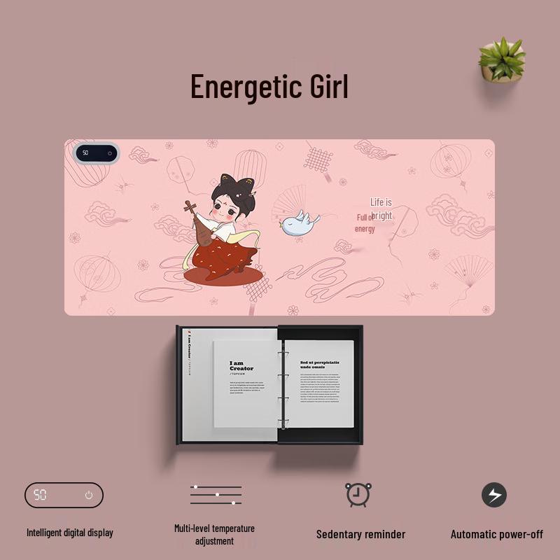 Shibali Smart Digital Display Heating Desk Pad