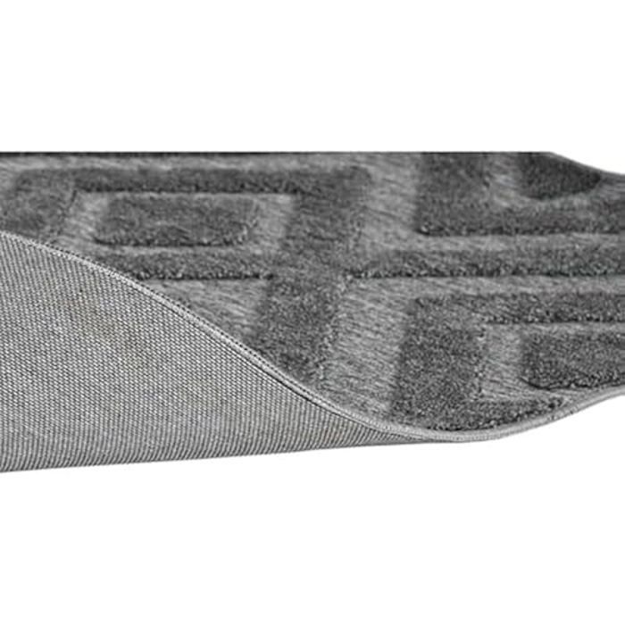 Tapis - HOME ESPRIT - 200 x 140 cm - Gris Foncé - Rectangulaire - Uni