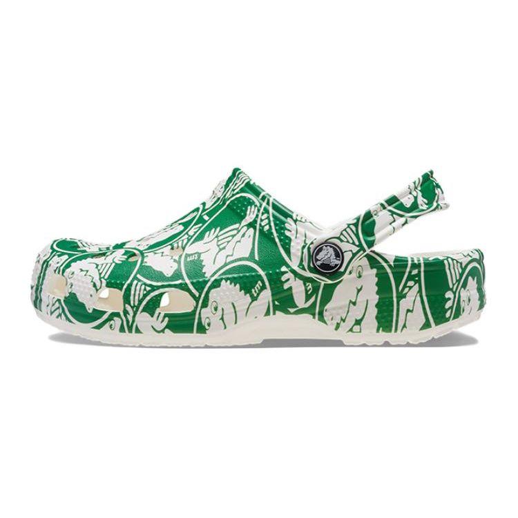 Crocs Classic Duke Print Clog GS Green Ivy 210007-3WH 33