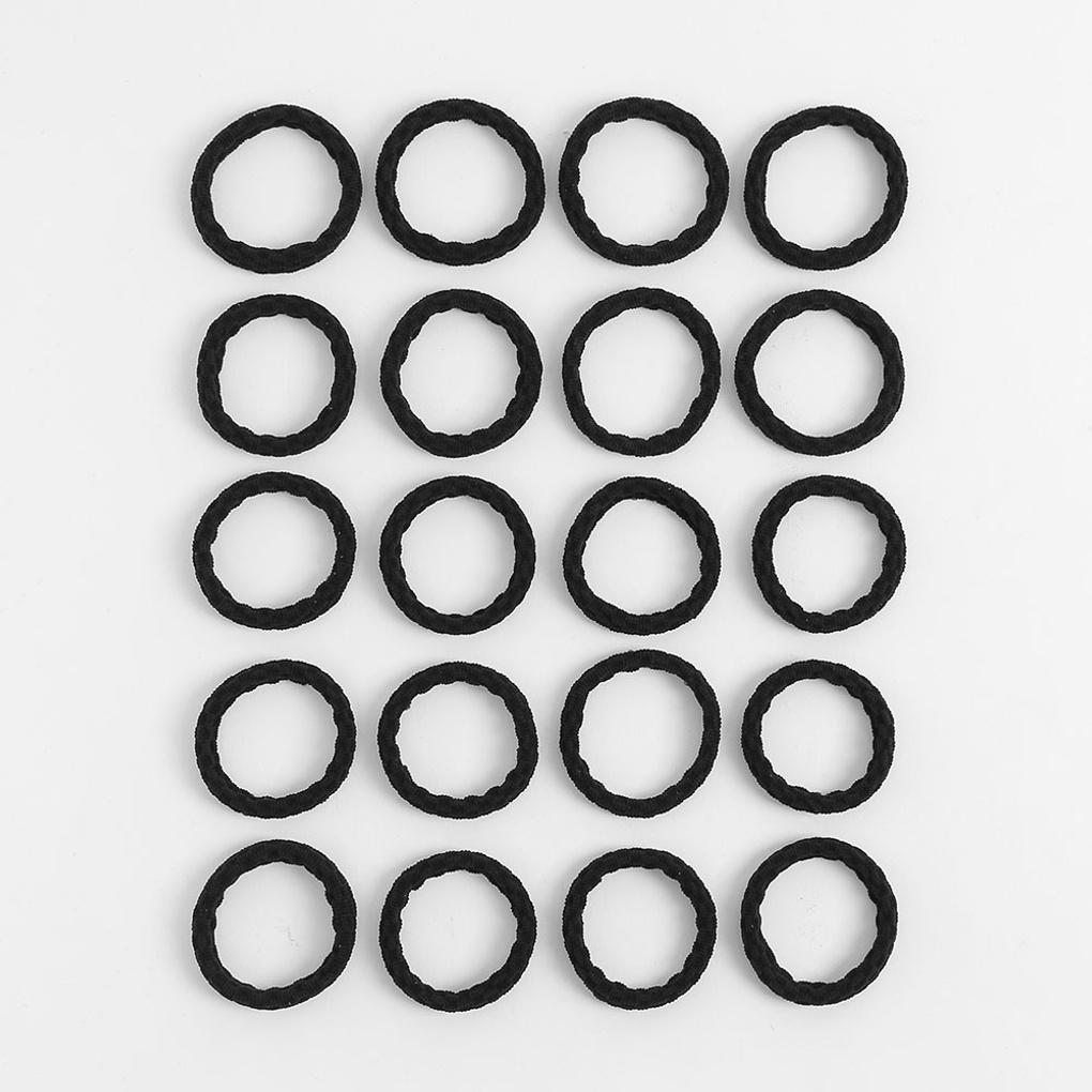 Women's Hair Up Plump Hair Band 20-piece Set (Black) Daily Elastic Band