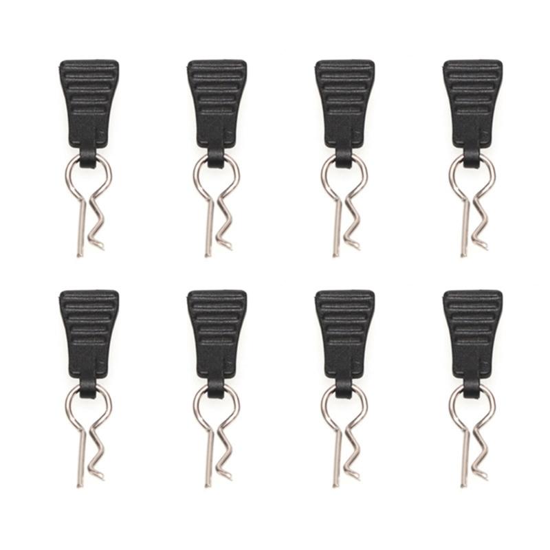 4/8/12pcs Metal R Type Fix Clip for Remote Control Car Body Shell Secure Mounting 1/12 Scale Model Body Shell Fixation
