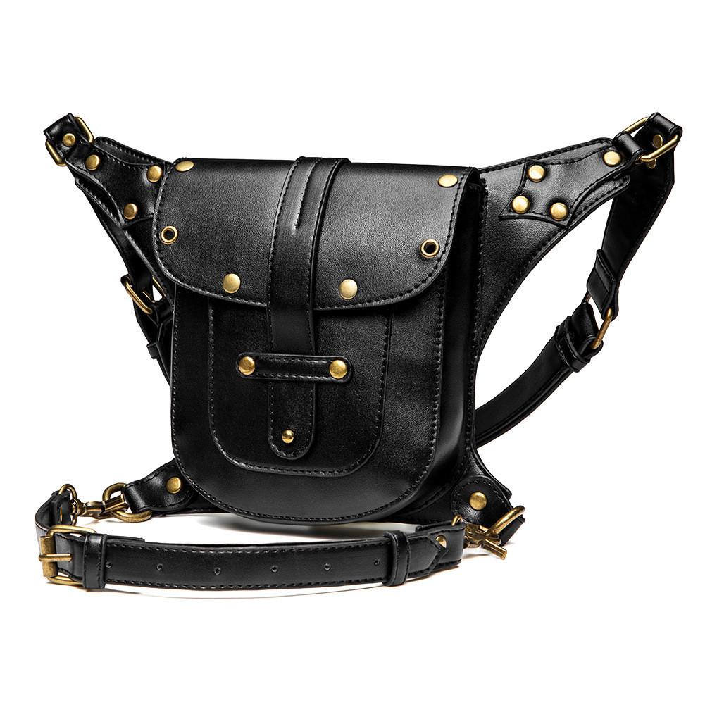Streetwear Pu Punk Style Small Crossbody Bag For Women And Men