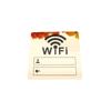 WiFi Sign Sticker Mirror Surface Account Password Acrylic WiFi Sign 3D Mirror Wall Sticker for Public Places House Shops Home