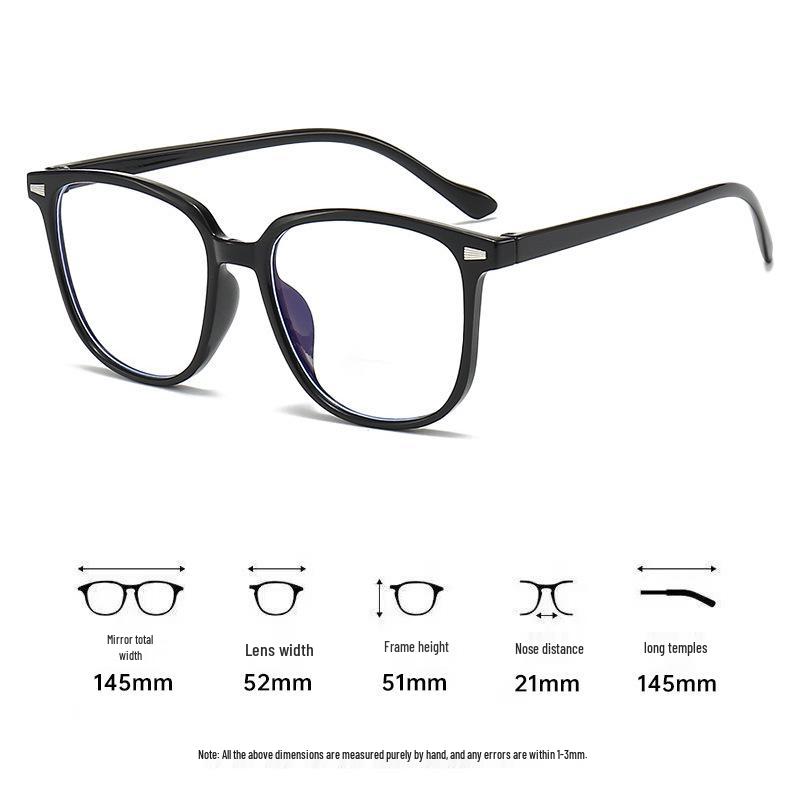 Trendy Unisex Korean-Style Myopia Glasses with High-End Anti-Blue Light Frames