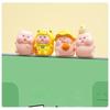 Mini Pig Resin Figurines 6 Pcs Cute Cartoon Animal Statues for Fairy Garden Home Office Desk Decoration Gift