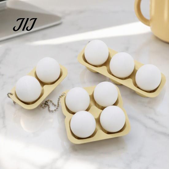 Tactile Sensory Toy 3D Printed Egg Clicker Toy, 2/3/4-Egg Tray Fidget for Stress Relief Gadget Relief, Portable Decompression Button with Bead