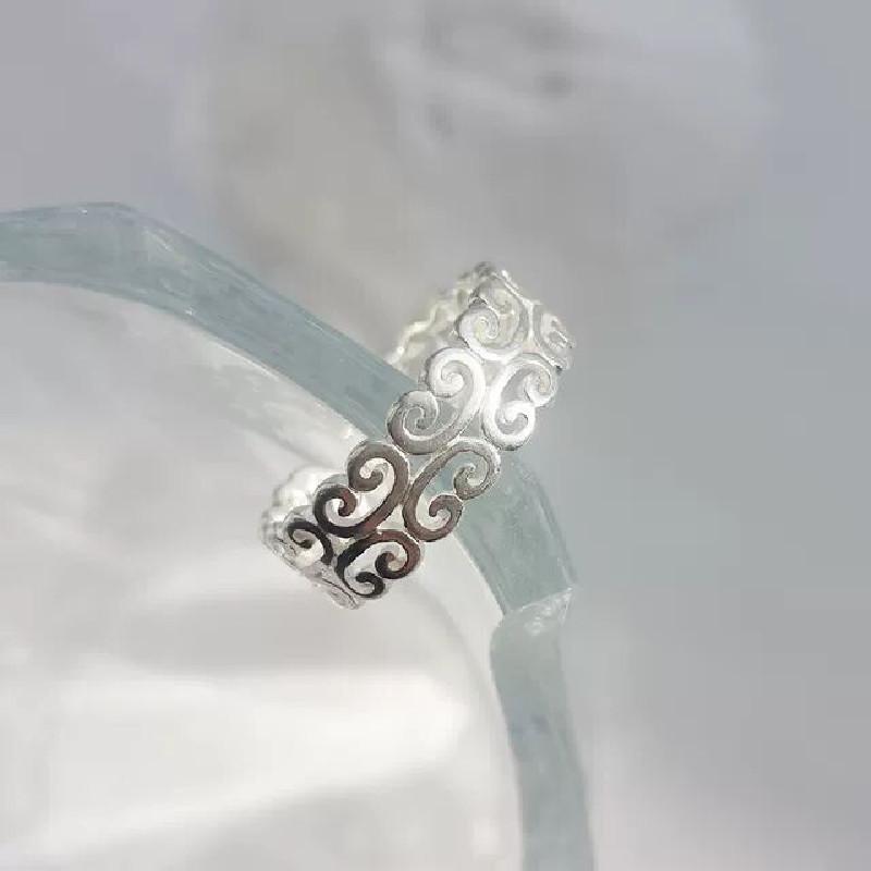 Ring Women's Simple Trend Star Electrocardiogram Love Ring Fashion Irregular Temperament Ins Accessories
