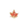 Light Luxury Maple Leaf Brooches, High-end Brooches, Suit Buttons, Crystal Badges, Simple Collar Pins and Accessories