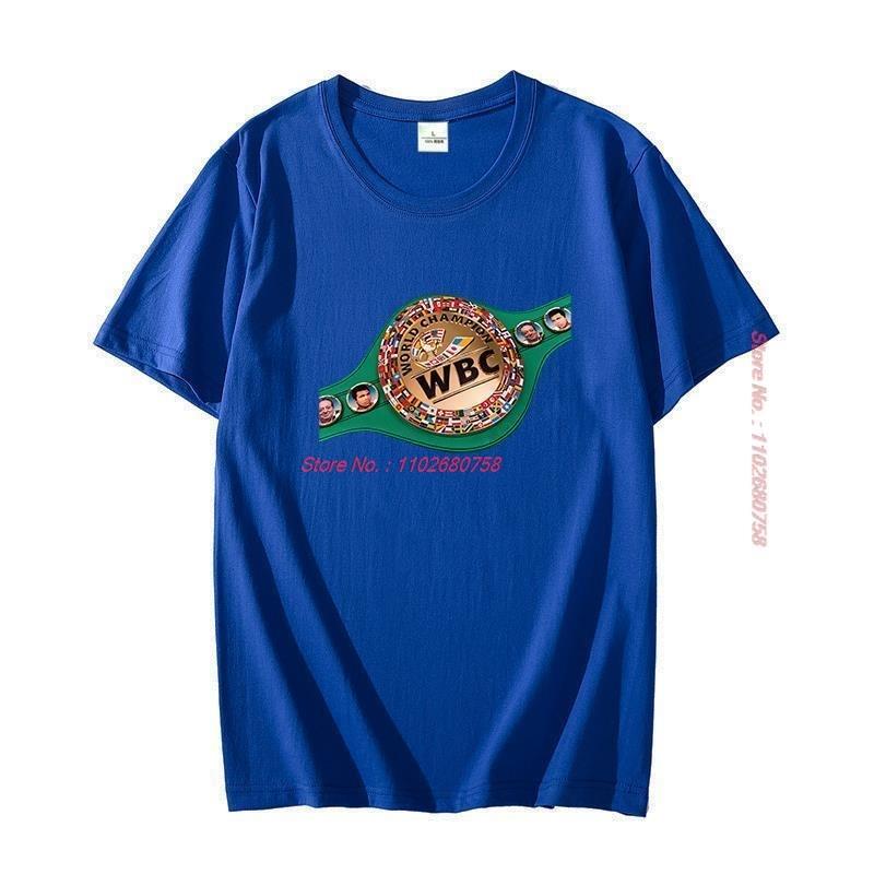 Bokskampioenen Van De Wereld Wbc Canelo Alvarez Kampioenen Grafische T-shirts Zomer Oversized Katoenen T-shirt Unisex Kleding