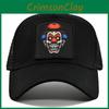 European And American Clown Print Baseball Cap Embroidered Duck Tongue Cap Mesh Cap Batman Personalized Print Sun Hat