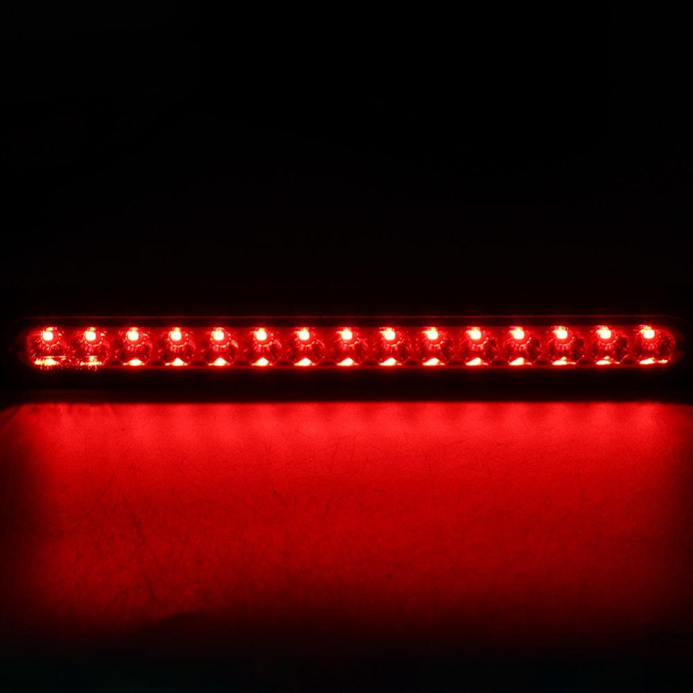Red Lens Trailer Tail Light 15 LEDs Rear Truck Light Durable High Brake Lamp  for Trucks