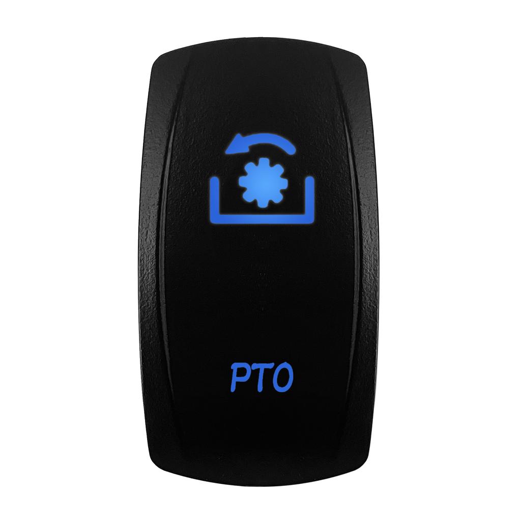 12V/24V Blue LED Rocker Switch Spot/Fog/Side Lights/Power/Inverter/Fan Toggle Waterproof On-Off | On-Off-On Switch Switches4