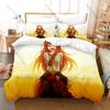 Holo and Lawrence Bedding Set, Duvet Cover & 2 Pillowcases, Classic Light Novel Characters Pattern Breathable Fabric All Season