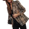 Double Breasted Lady Long Sleeve Woolen Modern Design Winter Lady Coat for Dating