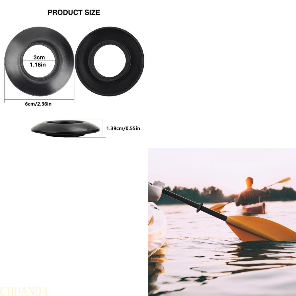 A1A2 6Pcs Kayak Paddles Drip Rings LeakProof Rubber Kayak Guard Oar Drip Rings for Kayak Canoes Rafting Paddles Part Enduring