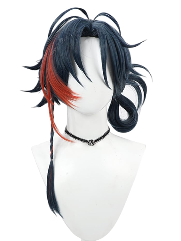 

Kaisei Cosplay Navy Perfect for and Photoshoots Wig, Red, Heat-Resistant, Costumes, Halloween, Events,