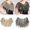 Sequins Flapper Shawl Costume Beadwork Accessories for 20s Theme Party