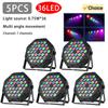 3w*60 Led Rgb 3 In 1 Par Light Dmx 512 Sound Control Dj Party Lights Wedding Disco Lights Ballroom Club Projection Stage Lamp
