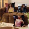 M-Margaret Q-Qualley Personalized Pillow Cover Kids Bedroom Wild Party Decor Pillowcase Kid Birthday Shower Gift