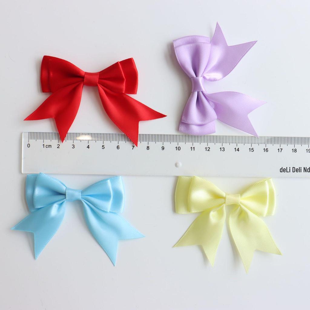 Double-Layer 8-Minute Polyester Swallowtail Ribbon Waist Bow and Headdress Accessory