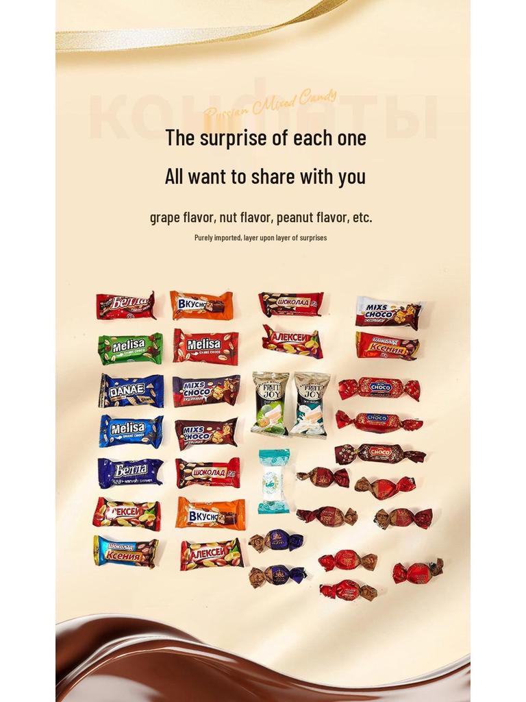 Russian Candy Mix - Wedding Favors & New Year Snacks in Purple Wrappers