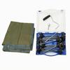 Fishing Hiking Camping Tent Footprint Tarp Groundsheet Army Green Stake Kit Storage Case Threaded