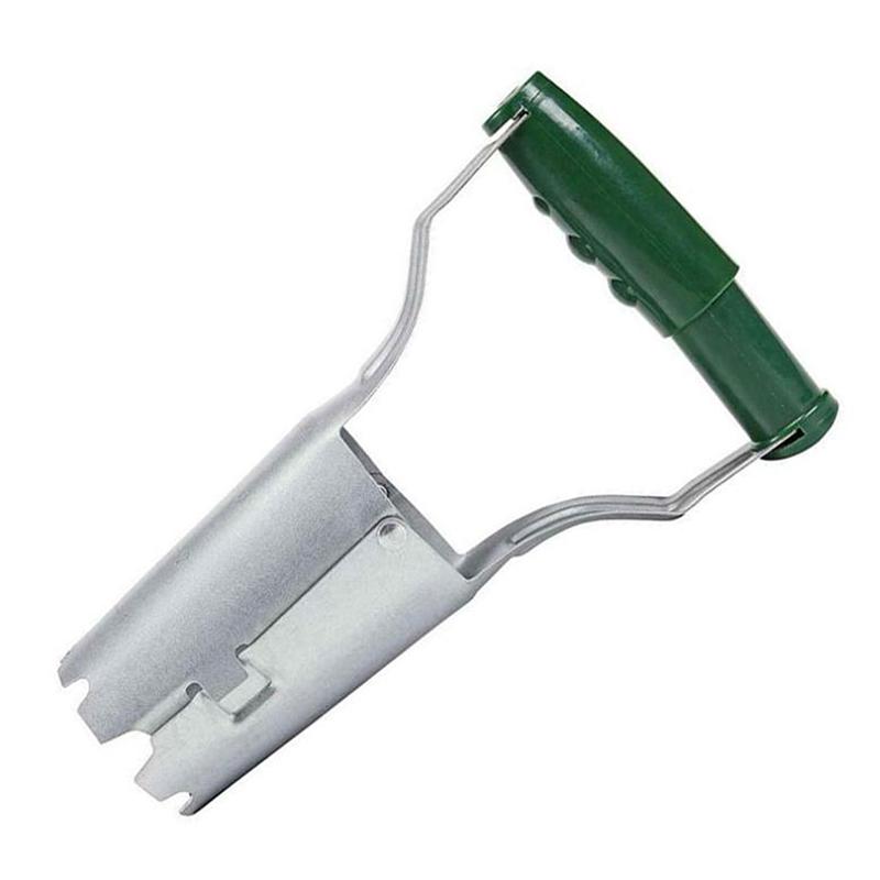 Professional Stainless Steel Seed Planter with Wooden Handle Multipurpose Hole Drilling Tool for Indoor Outdoor Garden Planting