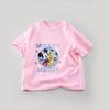 Solid Color  Mickey Children T-shirt Summer Clothing  Cartoon Casual Tees Crewneck Short Sleeved Tops Kids Tees