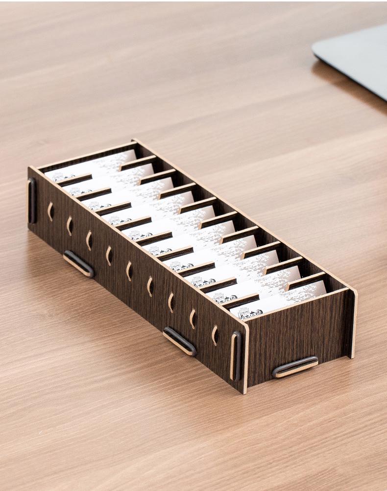 Creative Large Capacity Business Card Holder & Organizer Box