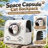 Breathable Mesh Space Capsule Cat Backpack Transparent Window Cat Travel Bag  Outdoor Walking