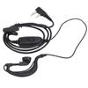 Walkie Talkie Earpiece Dual PTT Headset with Earplug Sleeve for BAOFENG UV‑82 UV‑82L UV‑89 UV8D