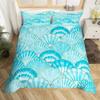 Mermaid Tail Fish Scales Girly Shell Starfish Comfortable Duvet Quilt Cover Pillowcase Bedding Set Children Bedroom Home Textile