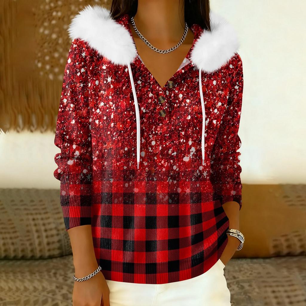 Damenmantel Langärmeliger Kapuzen-Winter-Warmmantel Jacke