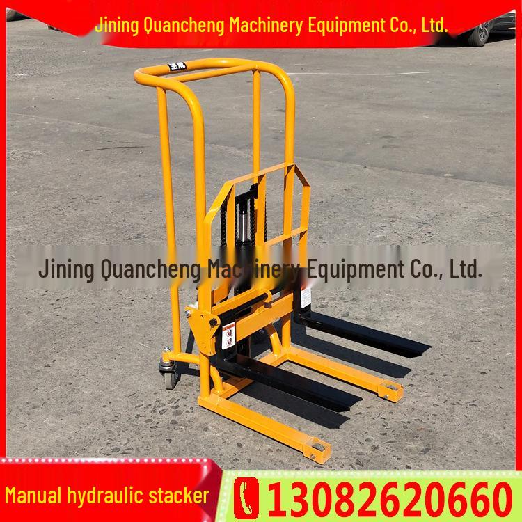 Shandong Quancheng Manual Hydraulic Pallet Stacker Truck 1-3 Ton Capacity