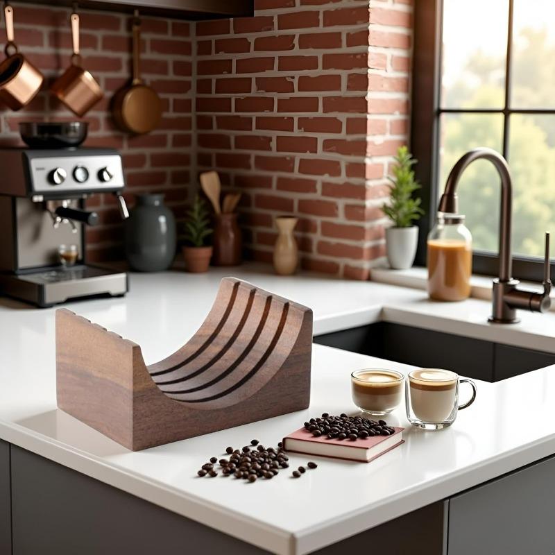 51/53/58MM  Universal Filter Storage Rack Coffee Puck Screen Stand Reusable Wooden Coffee Filter Stand  coffee tools