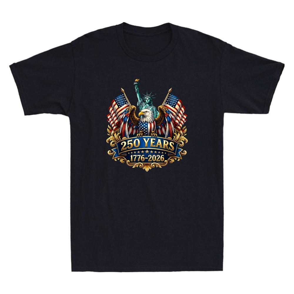 250th Anniversary USA 250 Year America Patriotic 4th of July Funny Men s T-Shirt L