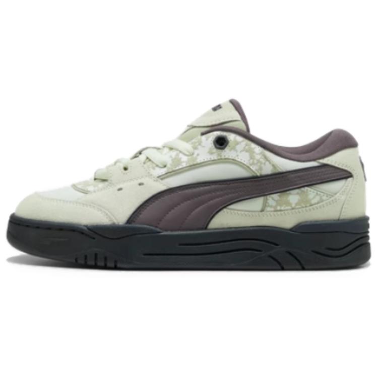 Puma 180 Comfortable Versatile Durable Low-Top Skate Shoes Unisex Sneakers Beige Purple 403230-02
