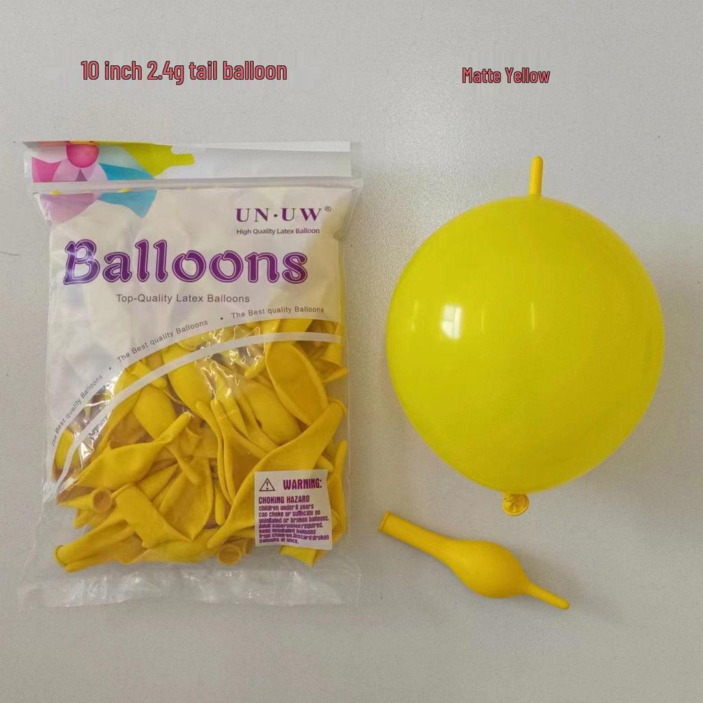10-Inch Heart-Shaped Tail Balloon for Wedding & Party Decorations