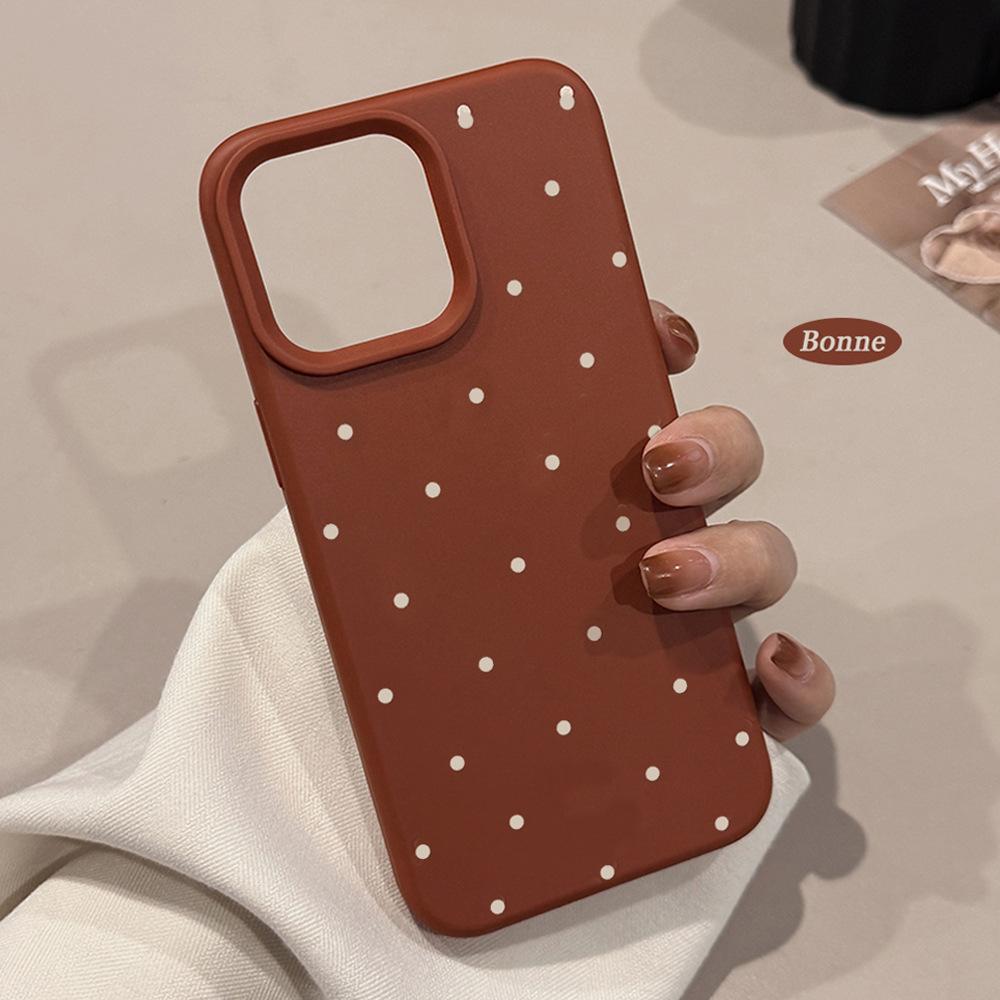 Husă simplă cu buline pentru telefon pentru iPhone 16 iPhone 16 Pro Max