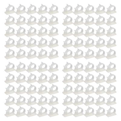 100Pcs Cable Management Clip Adjustable Adhesive PA66 Nylon Cord Organizer for Home YX 1316