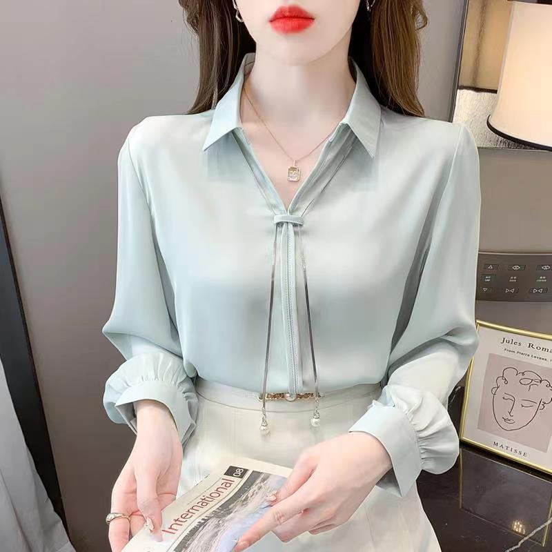 2025 Women's High-End Chic Long-Sleeve Shirt: Loose Fit, Trendy, and Stylish