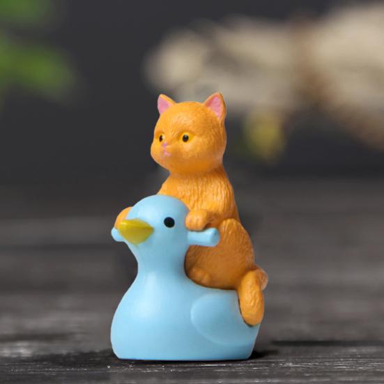 4Pcs Mini Cat Model Detailed Texture High Simulation Decoration Accessories Miniature Cat Animal Model Toy for Kids